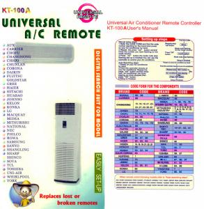 Telecomanda universala aer conditionat KT-100A, CJC, 7643 - SC PHOENIX ECOM  SRL