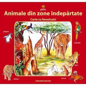 Animale din zone indepartate, carte cu ferestruici