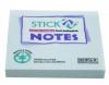Stick notes 76 x  76 mm, 100 file, HOPAX - albastru pastel - hartie reciclata