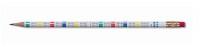 Creion Grafit HB cu Guma-Folie, Tabla Inmultirii-diverse culori