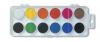 Acuarela 12 culori, phi pastila 22,5mm, baza dreptunghiulara alba