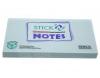 Stick notes 76 x 127 mm, 100 file,  HOPAX - albastru pastel - hartie reciclata