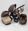 Carucior 3 in 1 baby merc zippy beige brown bm3279