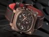 Detomaso trieste cronograf dual time brown