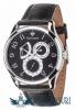 Yves camani roubion retrograde silver/black yc1056-b, ceas barbatesc