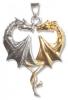Anne stokes inima de dragon - argint 925, amuleta