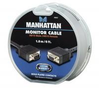 Cablu Monitor HD15 male - HD15 female Manhattan 390637