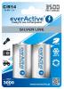 2x R14 C 3500mAh everActive Rechargeables Silver Line BL154