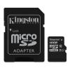 Card kingston microsdhc 16gb (class 10) + adaptor
