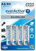 4x everActive Ni-MH R6 AA 2000 mAh Silver Line BL170