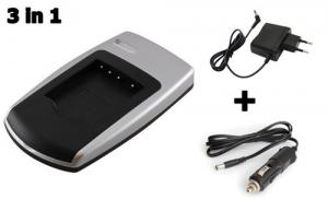 Power-Adapter & Car Charger for Sony NP-BY1 ON2514-SO