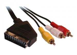 3 x RCA Male to Scart (1.5 meter) YPC509