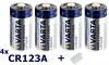 4x varta cr123a 6205 battery professional lithium nk088