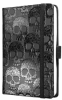 Caiet lux cu elastic, coperti rigide, A6(95 x 140mm), 97 file, Conceptum - shiny skull - dictando