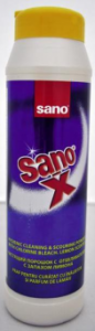 Praf de curatat cu miros de lamaie , 600gr-SANO X SCOURING POWDER