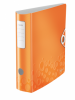 Biblioraft leitz active wow 180, 75mm, plastic pp - portocaliu