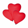 Baloane forma inima rosie, calitate helium,