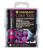 Marker color tops floral, 5/set, chameleon