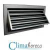 Grila aluminiu anodizat de exterior cu protectie intemperii 1100 x 150 mm pentru sisteme de ventilatie si climatizare destinata Horeca