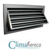 Grila aluminiu anodizat de exterior cu protectie intemperii 800 x 400 mm pentru sisteme de ventilatie si climatizare destinata Horeca