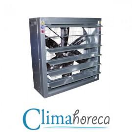 Ventilator axial de perete cu transmisie prin curea 38000 mc/h sistem ventilatie industriala hala ferma animale fabrica destinat Horeca