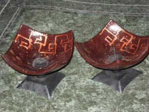 Suporti de lumanare din sticla de murano - 2