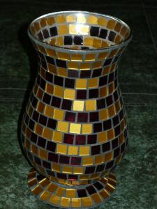 Vaza sticla mozaic
