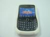 Husa Silicon BlackBerry Curve 8520 Alb Cu Negru