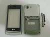 LG GT405 Carcasa Originala Cu TOUCH SCREEN 3 Piese Swap Argintie