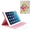 Husa Flori Pictate iPad 2 The New iPad iPad 4 Stand Cu Magnet Smart