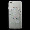 Husa Silicon iPhone 6 Slim Floare Cu Diamante