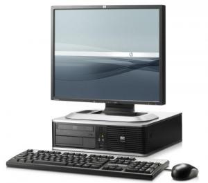 Sistem Second Hand HP Compaq DC7800 SFF/Core2Duo E6750 2,66 GHz /2 GB DDR2/160 GB/DVD+monitor 17''TFT+LIC WIN 7 PRO