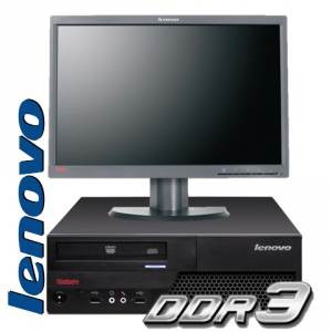 Sistem second hand Lenovo ThinkCentre Core2DUO 3.0 Ghz / 4 Gb DDR3 / 320 HDD cu monitor 19''TFT Dell