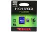 Card memorie micro sd 16gb toshiba (cu adaptor sd)