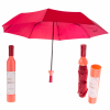 Umbrela in forma de sticla de vin rose