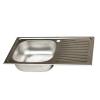 Chiuveta inox cu picurator Zilan, 43.5 x 76 cm