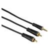Cablu audio 122298 Hama, 2RCA, jack 3.5 mm, 1.5 m