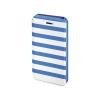 Husa booklet stripes iphone 5/5s hama, albastru/alb