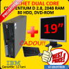 Pachet second Dual Core 2.8 GHz, IBM MT-M 9632, 1024 RAM, 80 HDD, DVD + LCD 19 inch