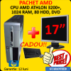 Hp dx5150, amd athlon 64 3200+, 1gb ddr, 80gb hdd, dvd-rom + monitor