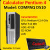Compaq d510, intel pentium 4 2.4ghz, 512mb