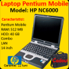 Laptop second hp nc6000, intel pentium m,1.6ghz, 512mb ddr, 40gb,