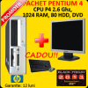Pachet hp dc530, pentium 4, 2.6ghz, 1gb, 80gb, dvd-rom + monitor lcd