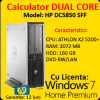 Windows 7 Premium + HP DC5850 AMD Athlon x2 5200+ Dual Core, 2.7Ghz, 3072, 160Gb, DVD-RW