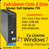 Licenta Windows 7 Home + Dell Optiplex 755 Desktop, Intel Core 2 Duo E6550, 2.33Ghz, 2Gb DDR2, 80Gb, DVD