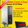 Computer second hand hp dc7800p, core 2 duo e6550,