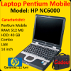 Laptop second hp nc6000, intel pentium m,1.6ghz, 512mb ddr, 30gb,