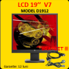 Monitor sh LCD V7 D1912, 1280 x 1024, VGA, DVI, 5 ms, 19 inci