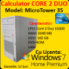 Licenta Windows 7 + PC MicroTower 35, Core 2 Duo E6300, 1.86Ghz, 2Gb DDR2, 160Gb SATA, DVD-ROM