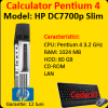 Computer hp dc7600 usff pentium 4, 3.2ghz, 1gb ddr2,